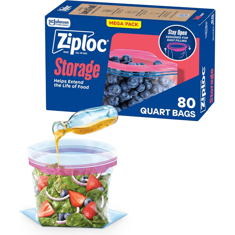 Meal Prep Easy - Stand Up Bottom Quart Food Storage