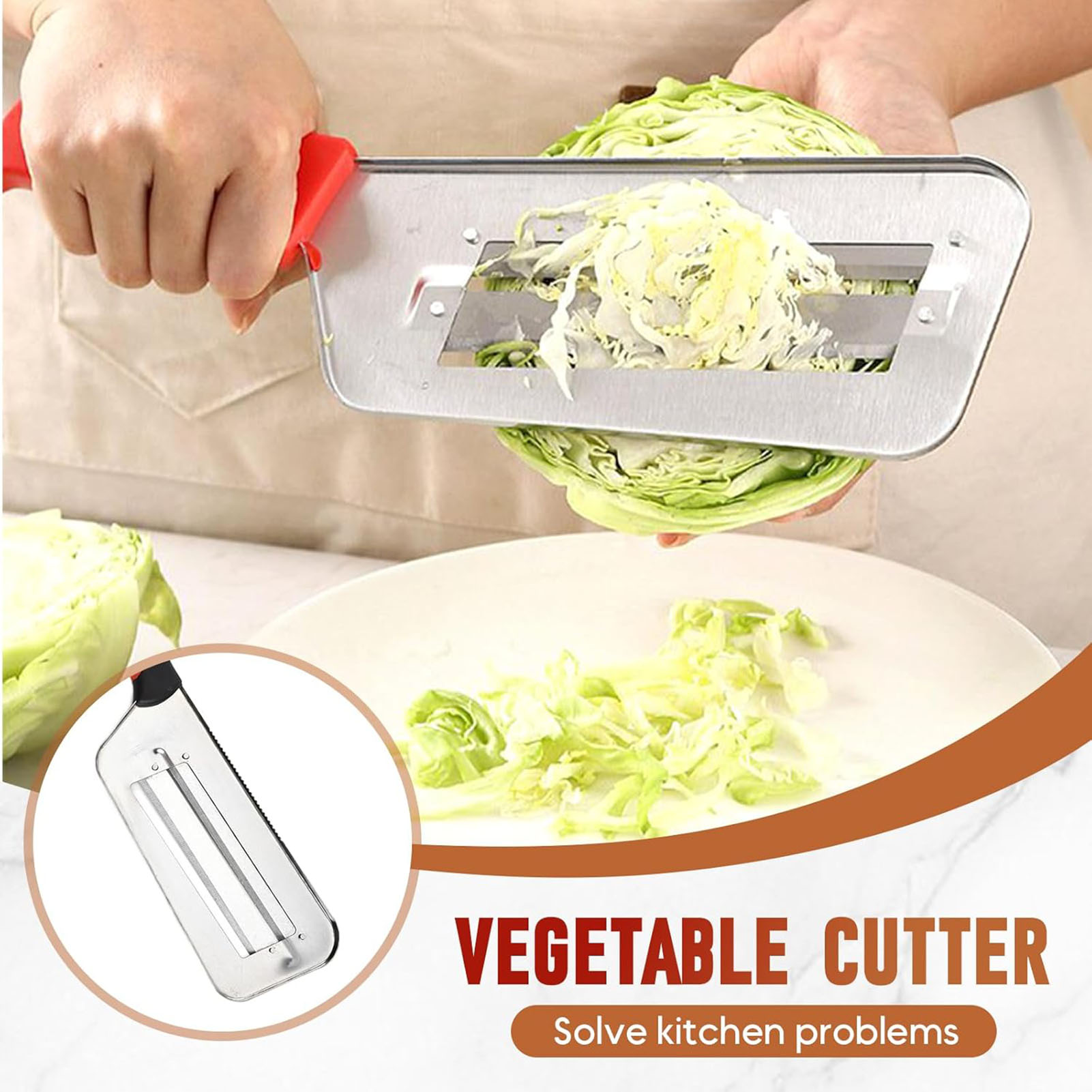 Meal Prep Easy - 2-layer Blade Knife Graters Multifunctional Stainless