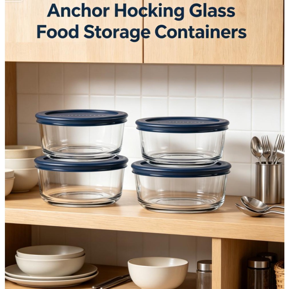 Meal Prep Oven Safe Containers - 3 Pack 2 Cup Round Tempered