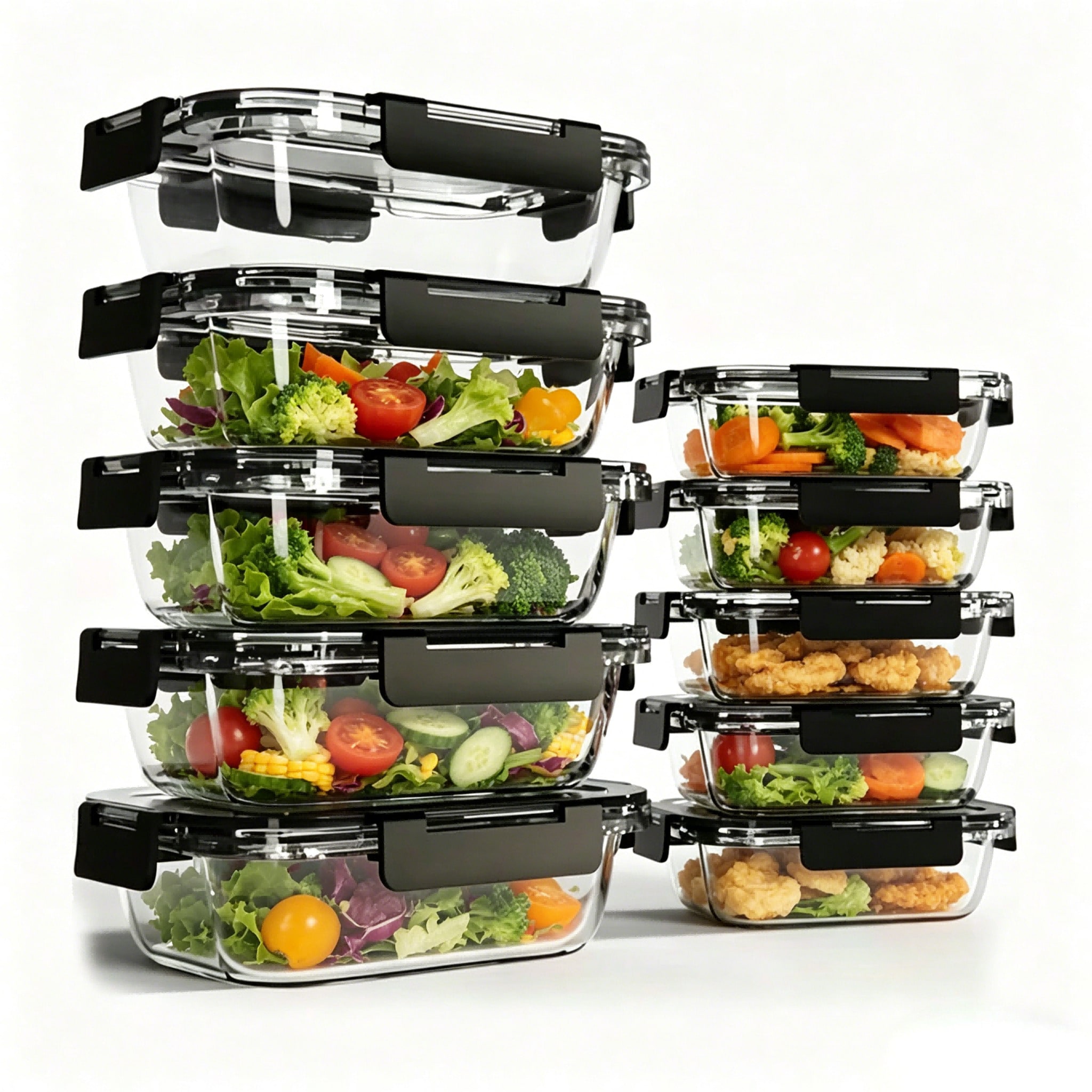 10 Pack Glass Meal Prep Contai - Meal Prep Oven Safe Containers review and price