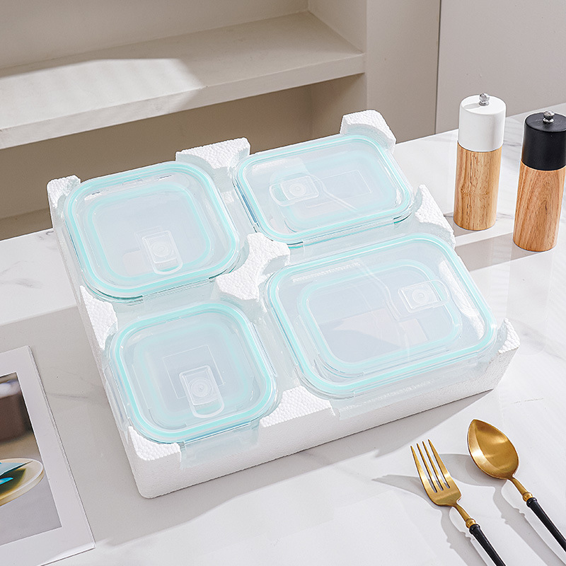 8-Piece Glass Lunch & Storage  - Meal Prep Glass review and price