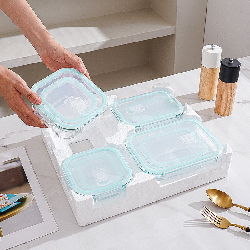 8-Piece Glass Lunch & Storage  - Meal Prep Glass review and price