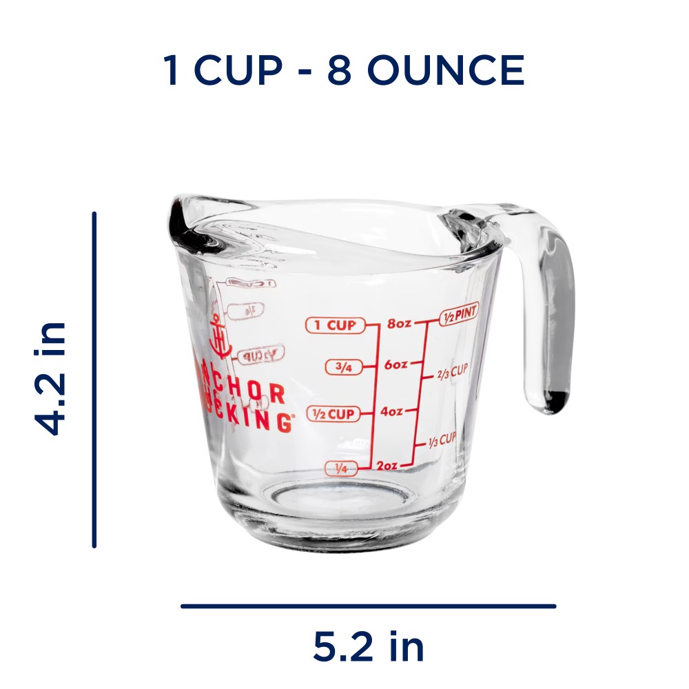 2-Pack Glass Measuring Cups Se - Meal Prep Glass review and price