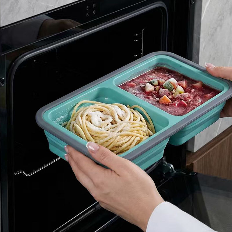 Silicone Freezer Tray with Lid - Meal Prep Oven Safe Containers review and price