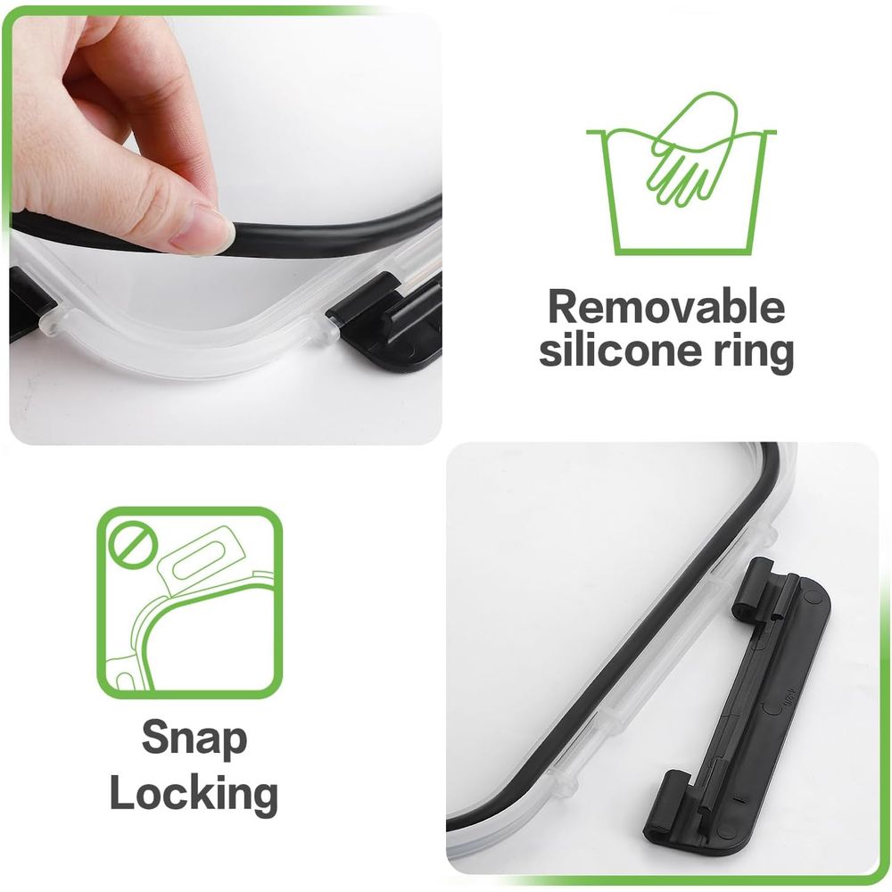 10 Pack Borosilicate Glass Mea - Meal Prep Glass review and price