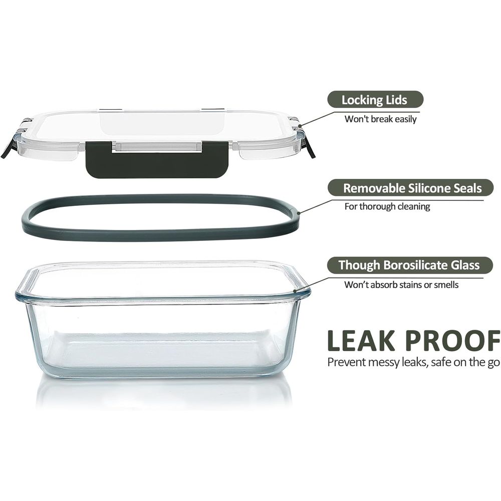 5-Packs, 36 Oz Glass Meal Prep - Meal Prep Glass review and price