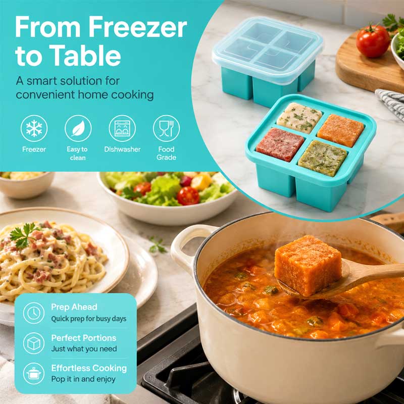 Silicone 4-Compartment Food St - Meal Prep Easy review and price