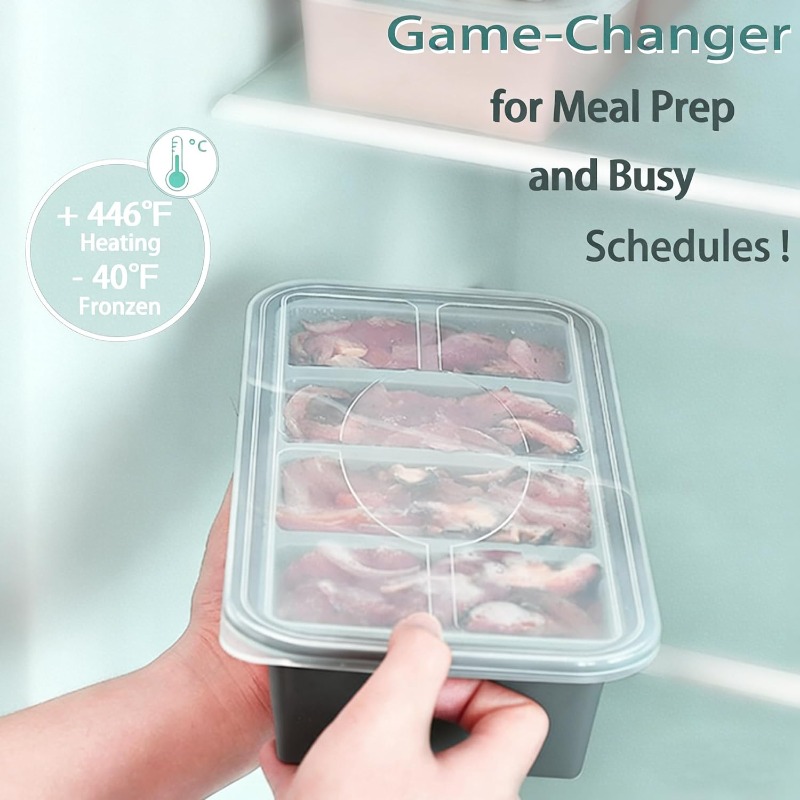 Silicone Freezer Molds Ice Cub - Meal Prep Oven Safe Containers review and price
