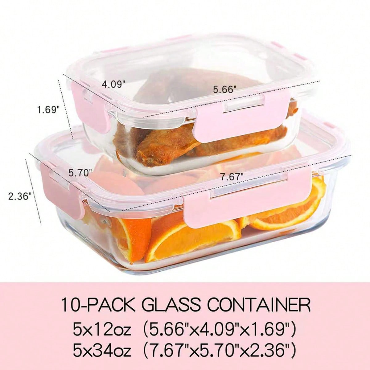 10 Pack Glass Meal Prep Contai - Meal Prep Glass review and price