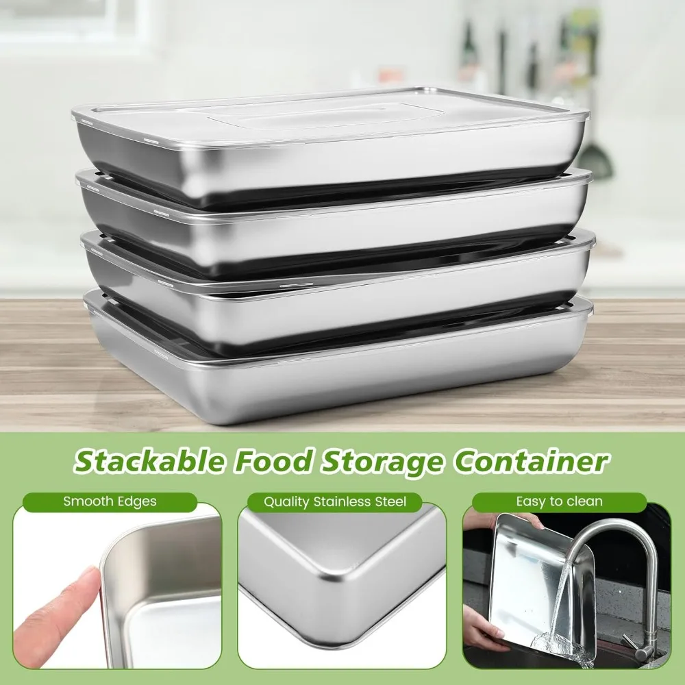 12PC Stainless Steel Food Cont - Meal Prep Oven Safe Containers review and price