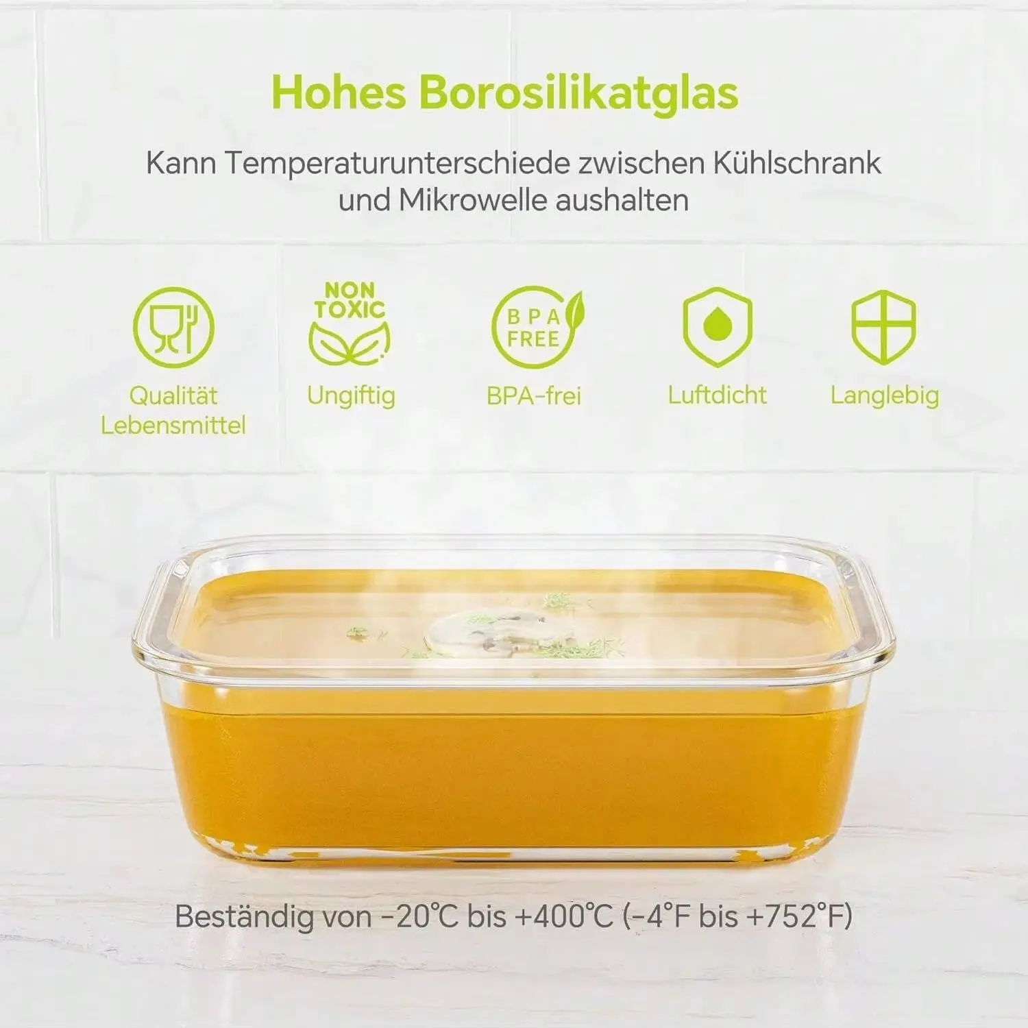 yesGlass Food Storage Containe - Meal Prep Glass review and price