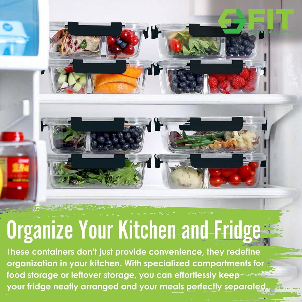 Meal Prep Containers, 2 & 3 Co - Meal Prep Oven Safe Containers review and price
